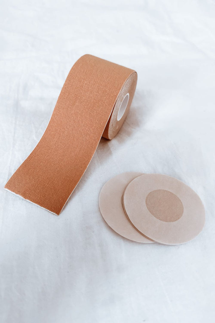 CINTA ADHESIVA BOOB TAPE NEGRO Y CHOCOLATE