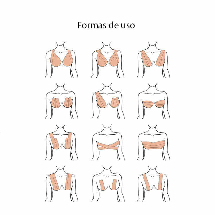 CINTA ADHESIVA BOOB TAPE NEGRO Y CHOCOLATE