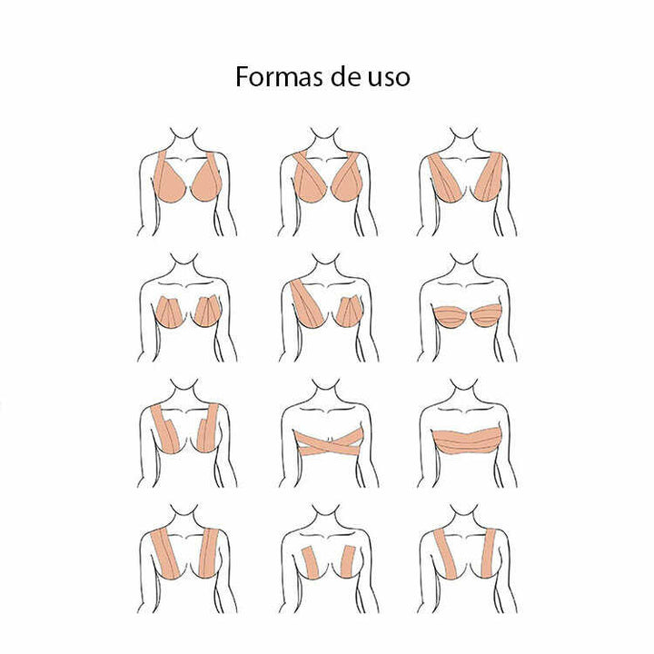 CINTA ADHESIVA BOOB TAPE NEGRO Y CHOCOLATE